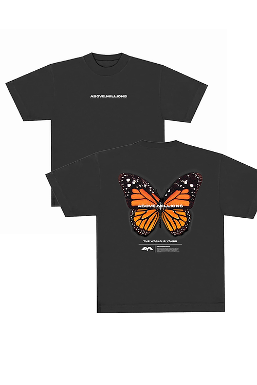 THE MONARCH. ✨ ORANGE BUTTERFLY HEAVYWEIGHT T-SHIRTS