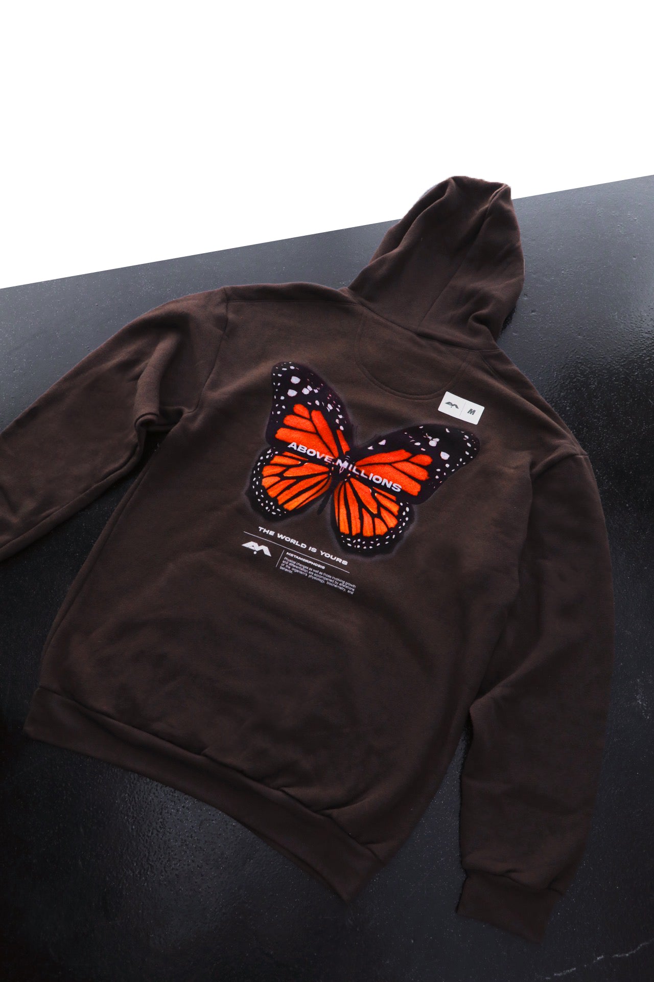 THE MONARCH. ✨ ORANGE BUTTERFLY MIDWEIGHT HOODIE