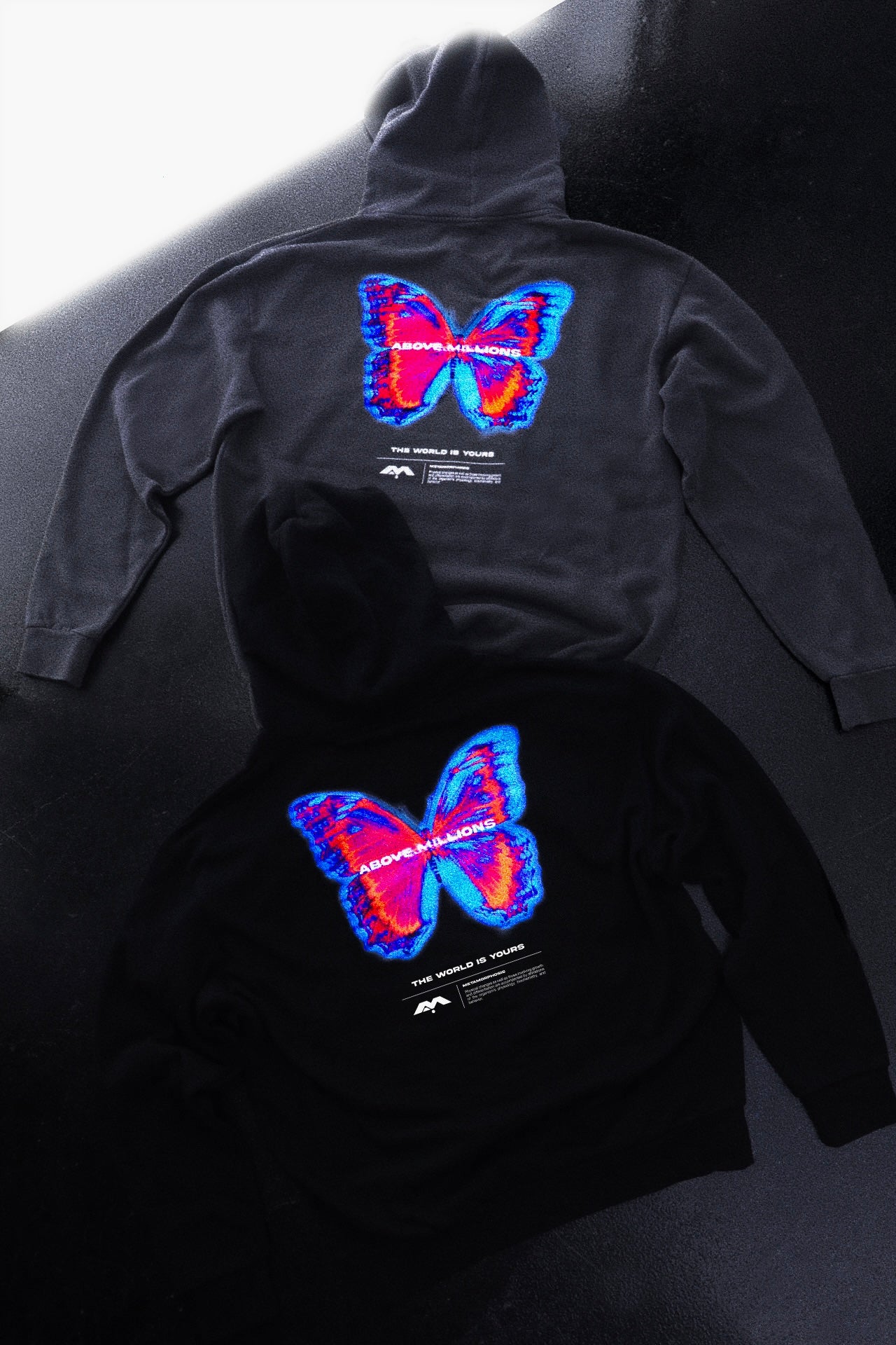 (UPGRADED QUALITY) METAMORPHOSIS HOLOGRAPHIC VINTAGE MIDWEIGHT HOODIE