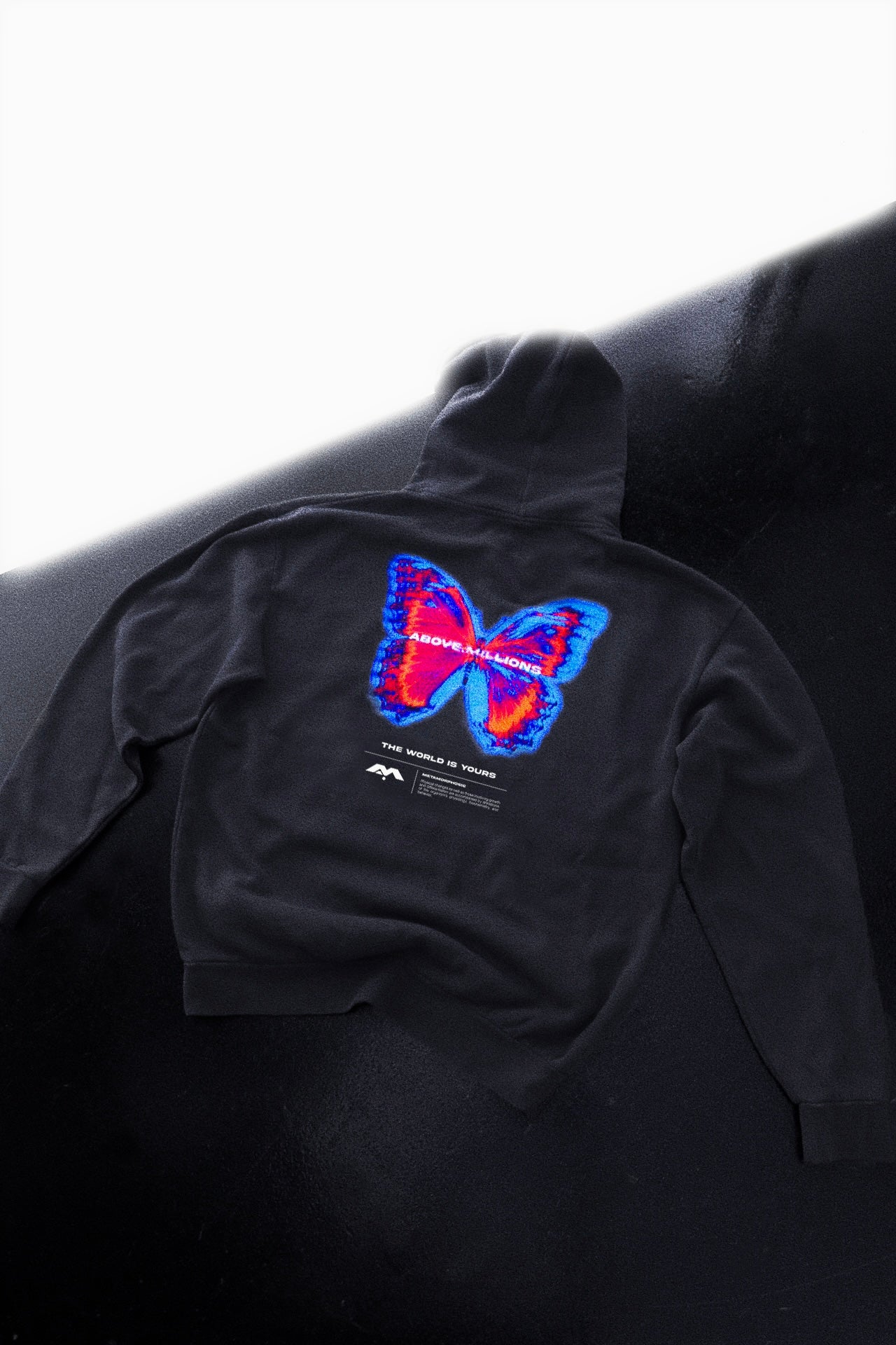 (UPGRADED QUALITY) METAMORPHOSIS HOLOGRAPHIC VINTAGE MIDWEIGHT HOODIE