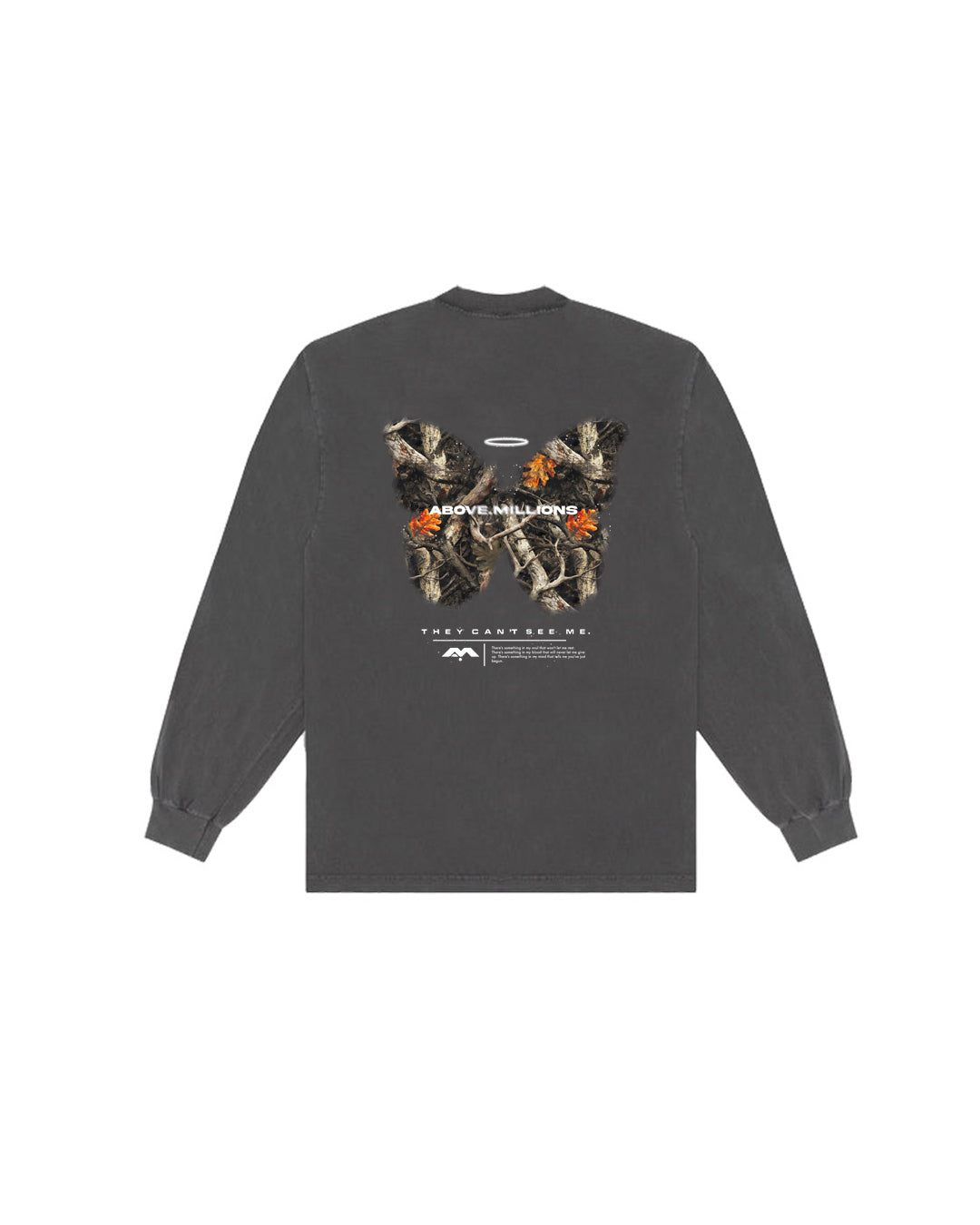 10 LEFT- THEY CAN'T SEE ME. HEAVYWEIGHT LONG SLEEVE