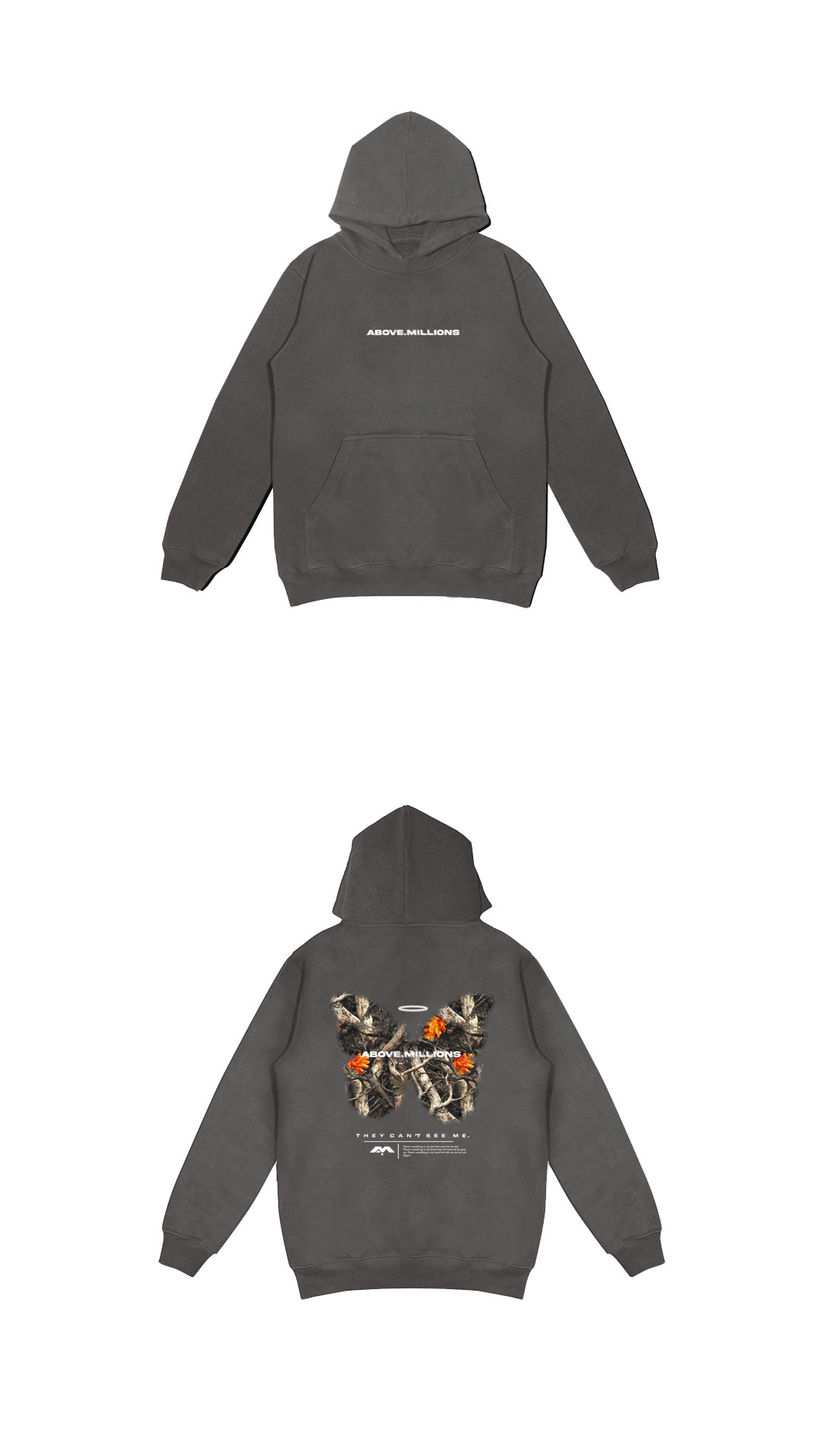 THEY CAN'T SEE ME. MIDWEIGHT HOODIE