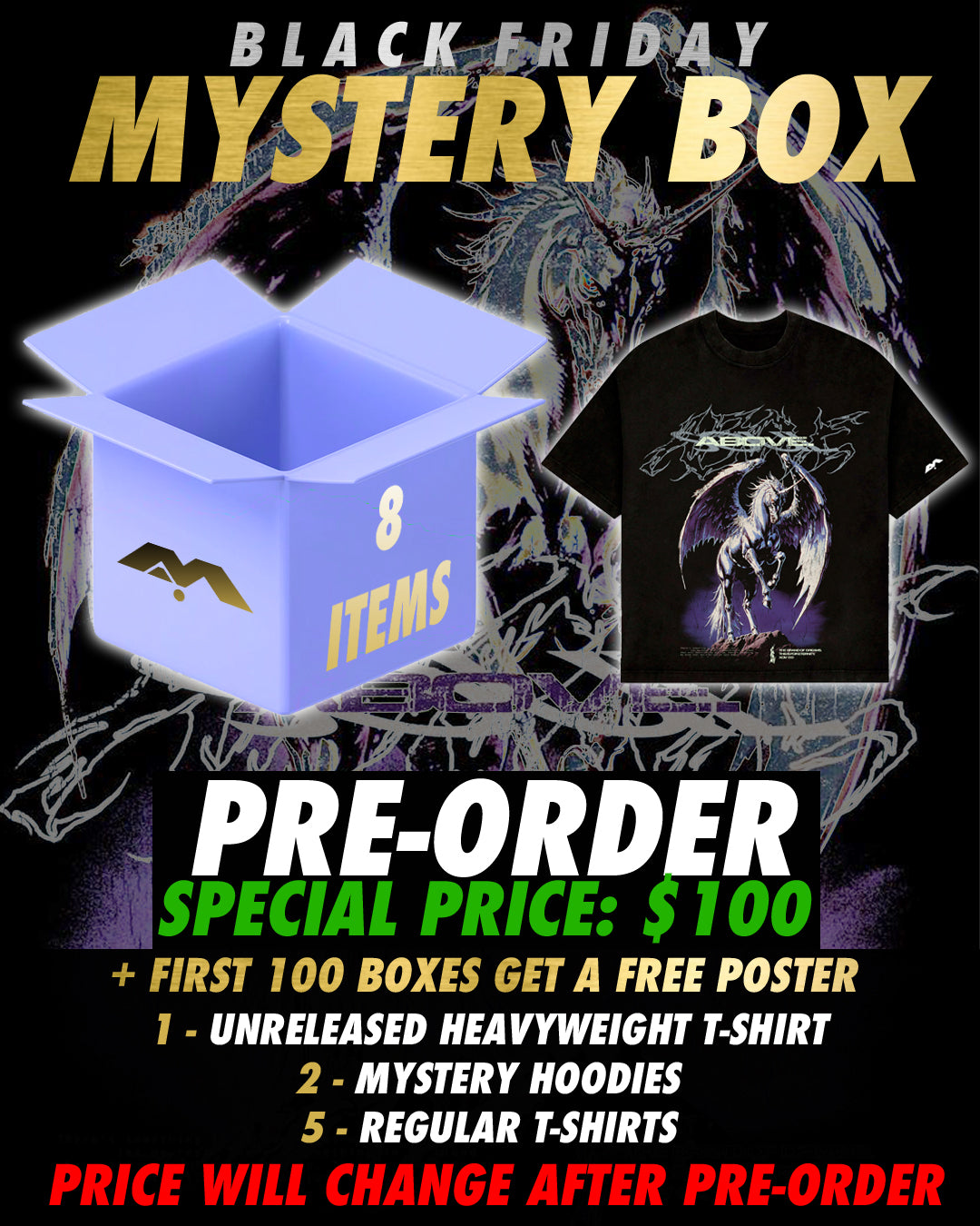 PRE-ORDER: BLACK FRIDAY MYSTERY BOX 📦✨ + FREE POSTER (A FEW LEFT)