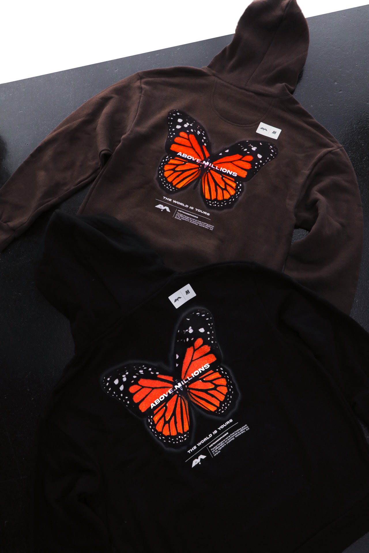 THE MONARCH. ✨ ORANGE BUTTERFLY MIDWEIGHT HOODIE