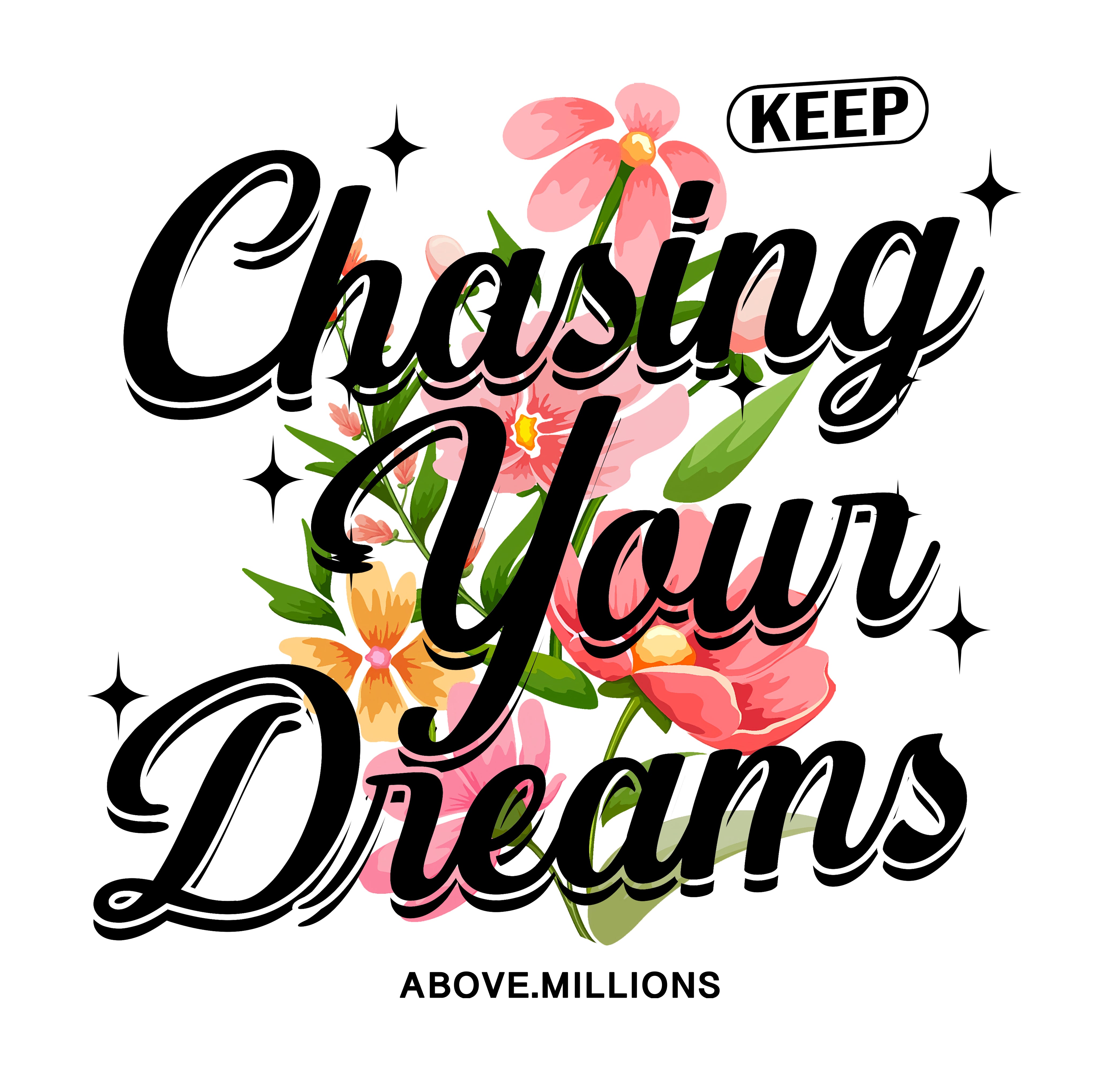 KEEP CHASING YOUR DREAMS🌸✨ HEAVYWEIGHT T-SHIRT