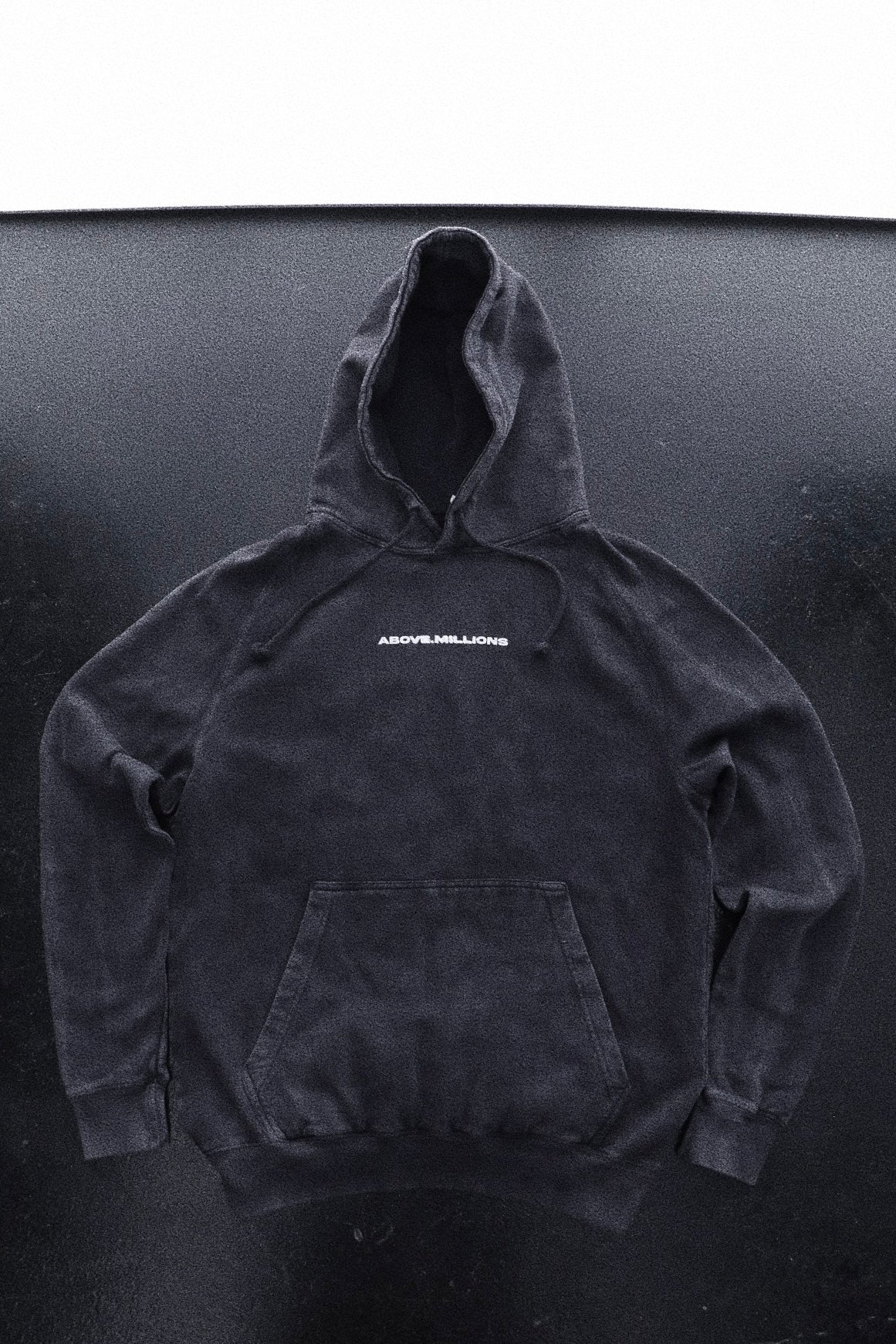 (UPGRADED QUALITY) BLURRY TEXT ONLY VINTAGE MIDWEIGHT HOODIE