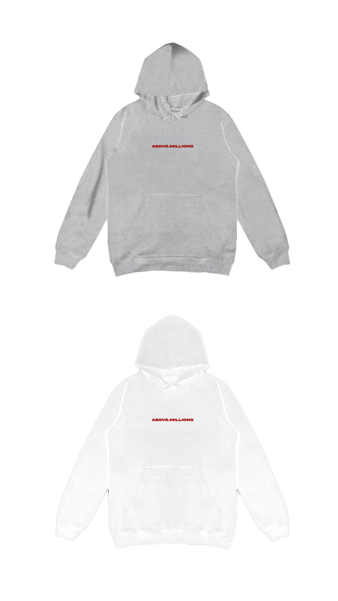 RED BLURRY TEXT ONLY HEAVYWEIGHT T-SHIRT